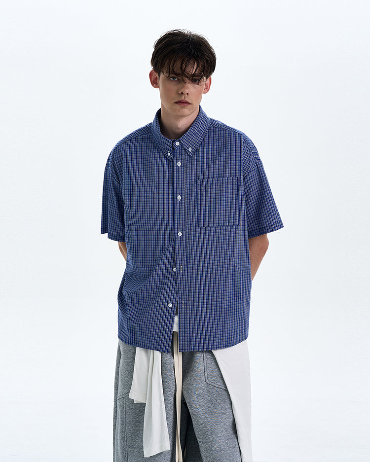 MADWITCH PREPPY PLAID SHIRT #CR216