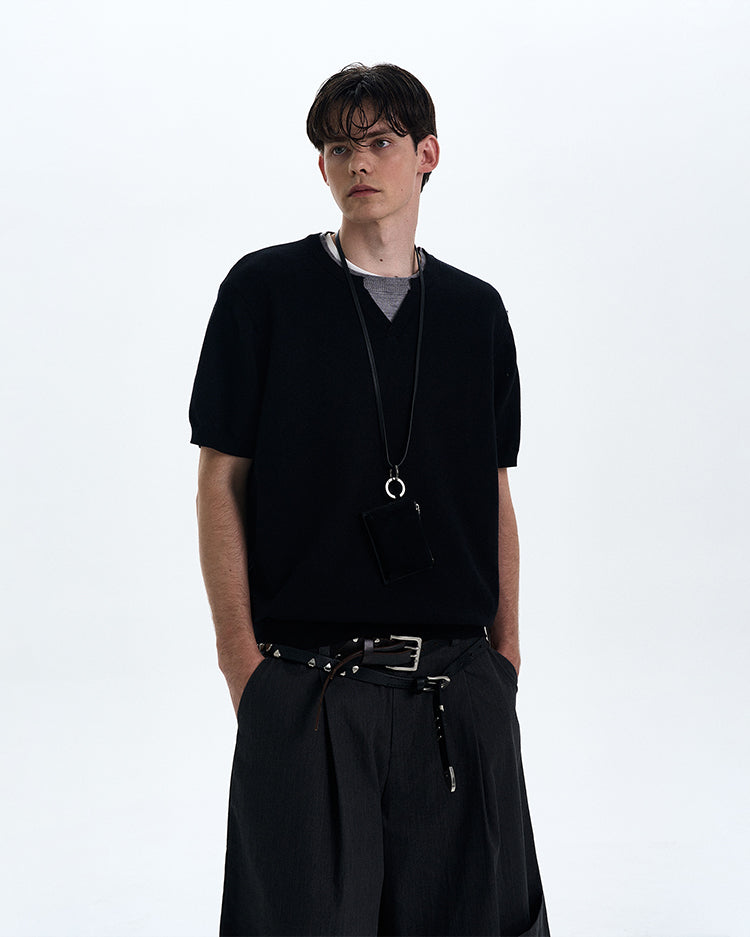 MADWITCH CLEANFIT V-NECK SHORT SLEEVE TEE #RS8358