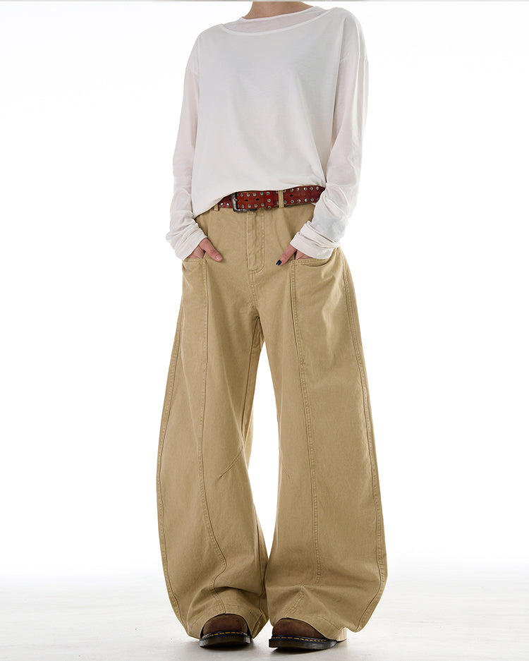 MADWITCH DECONSTRUCTED SABER-CUT RELAXED PANTS #CK6615