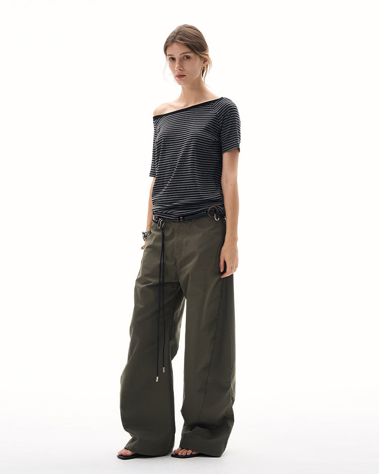 MADWITCH ASYMMETRIC SLIM TEE #G25