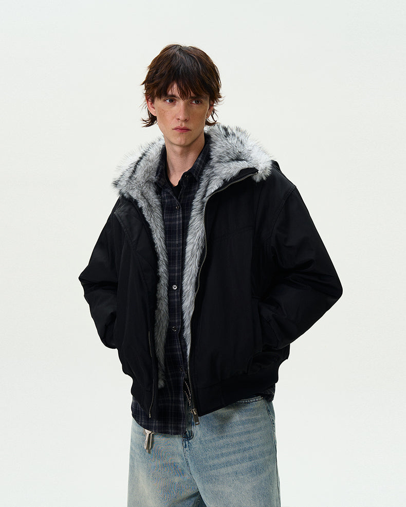 MADWITCH FAUX FUR PARKA COAT #990219