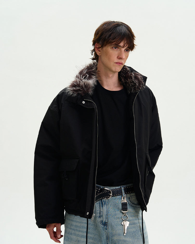MADWITCH CROPPED UTILITY PUFFER JACKET #L315Q24