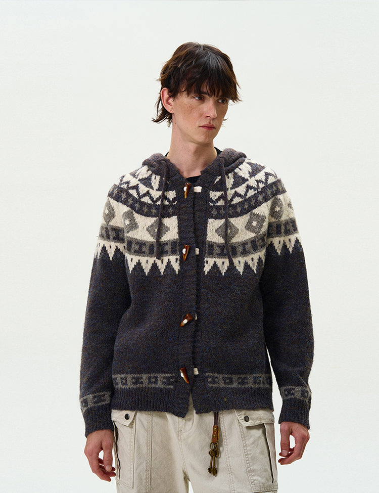 MADWITCH FAIR ISLE SWEATER CARDIGAN #G1018