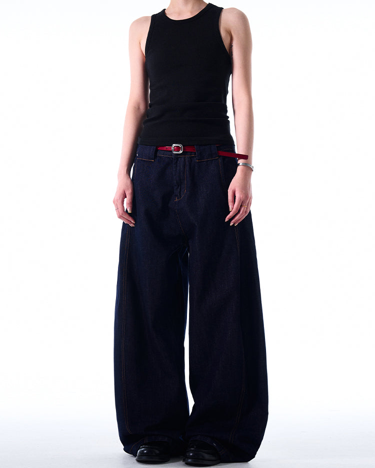 MADWITCH SIMPLE LOOSE-FIT JEANS #6480-1