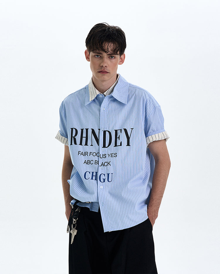 MADWITCH PRINTED SHORT SLEEVED SHIRT #L802
