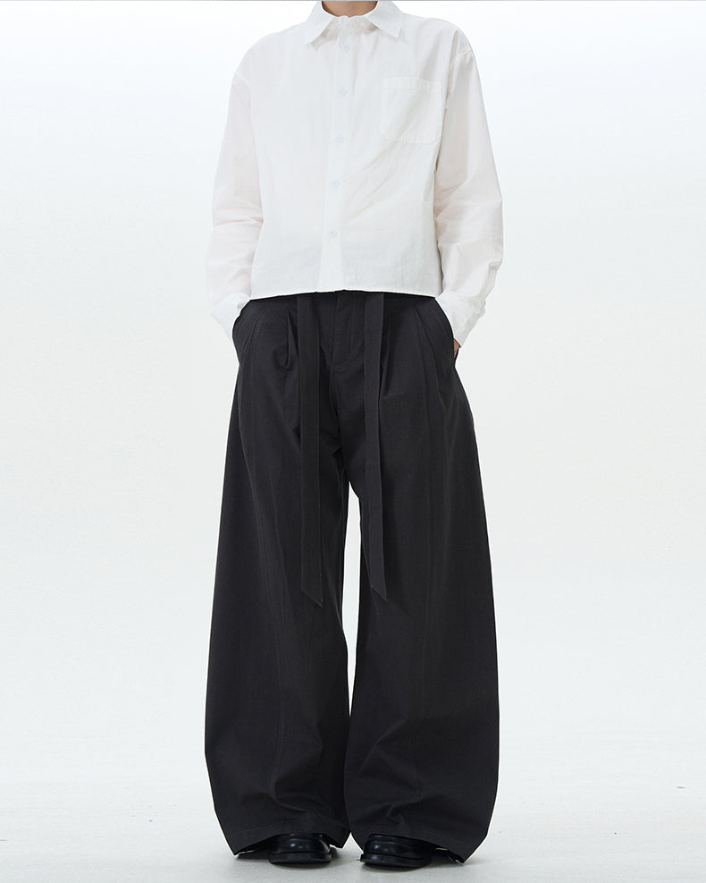 MADWITCH MINIMALIST DRAWSTRING CASUAL PANTS #RK176
