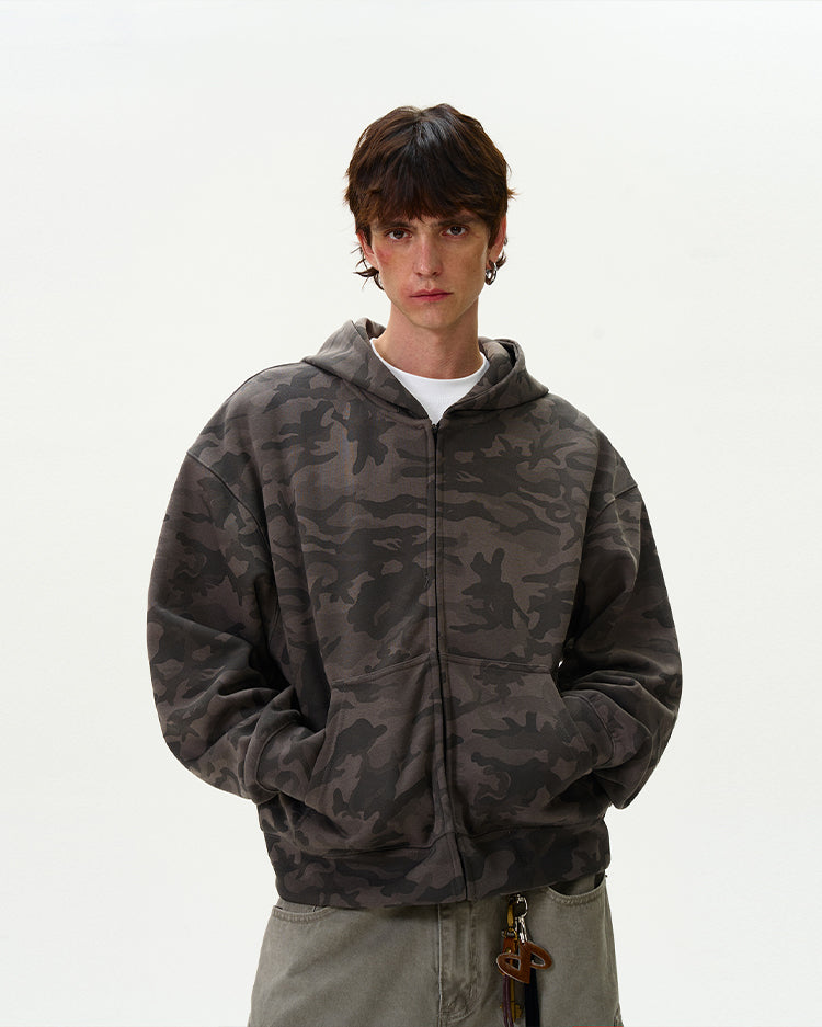 MADWITCH CAMOUFLAGE HOODED TOP #0188