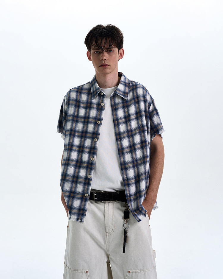 MADWITCH RAW HEM VINTAGE SHIRT #0230