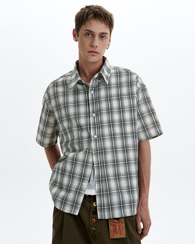 MADWITCH VINTAGE CHECK SHIRT #CR226