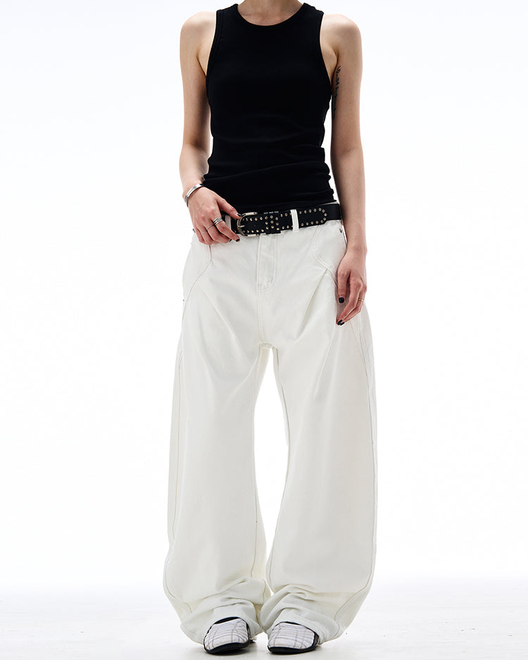 MADWITCH CLEANFIT PLEATED CARGO PANTS #AB1027