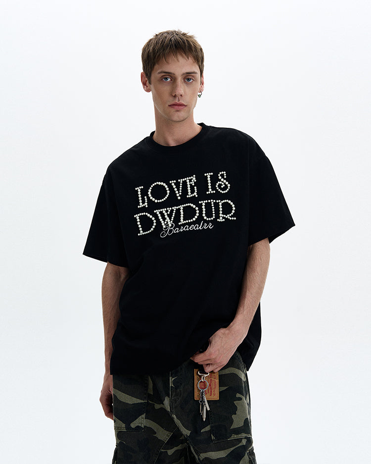 MADWITCH PEARL STUDDED TEE #5865