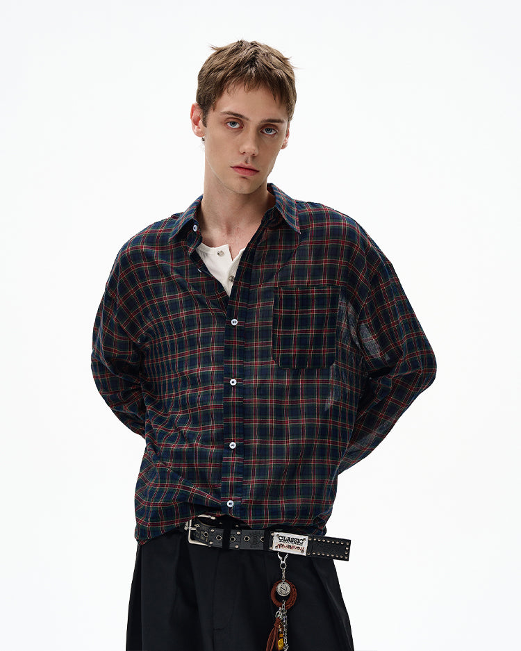 MADWITCH UNISEX VINTAGE OLD MONEY STYLE LONG SHIRT #CR606