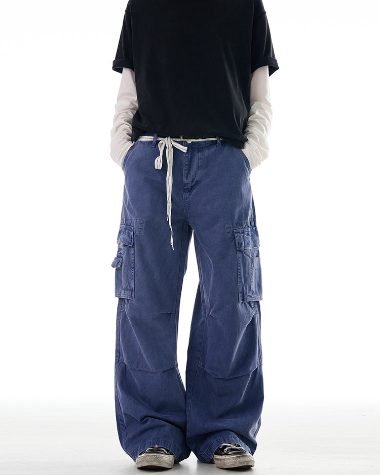 MADWITCH BAGGY WIDE LEG CARGO PANTS #Z003
