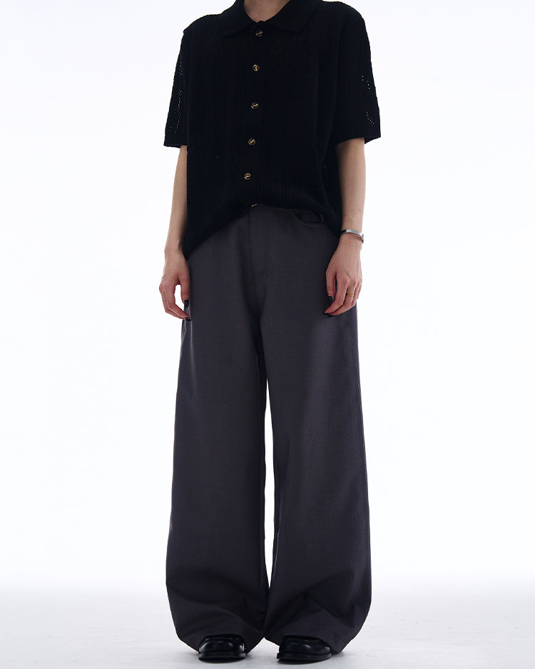 MADWITCH LOOSE STRAIGHT-LEG CASUAL PANTS #CK6657