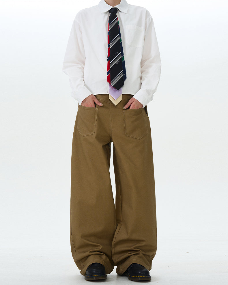 MADWITCH INVERTED SIMPLE CASUAL PANTS #L528