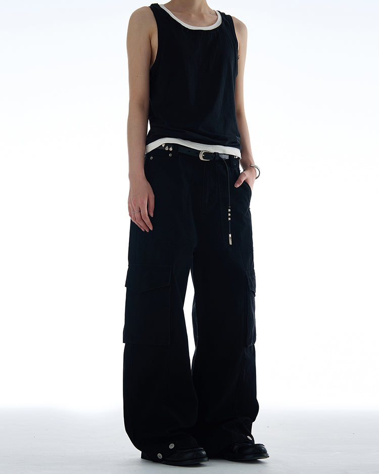 MADWITCH VINTAGE MULTI-POCKET CARGO PANTS #CK6650