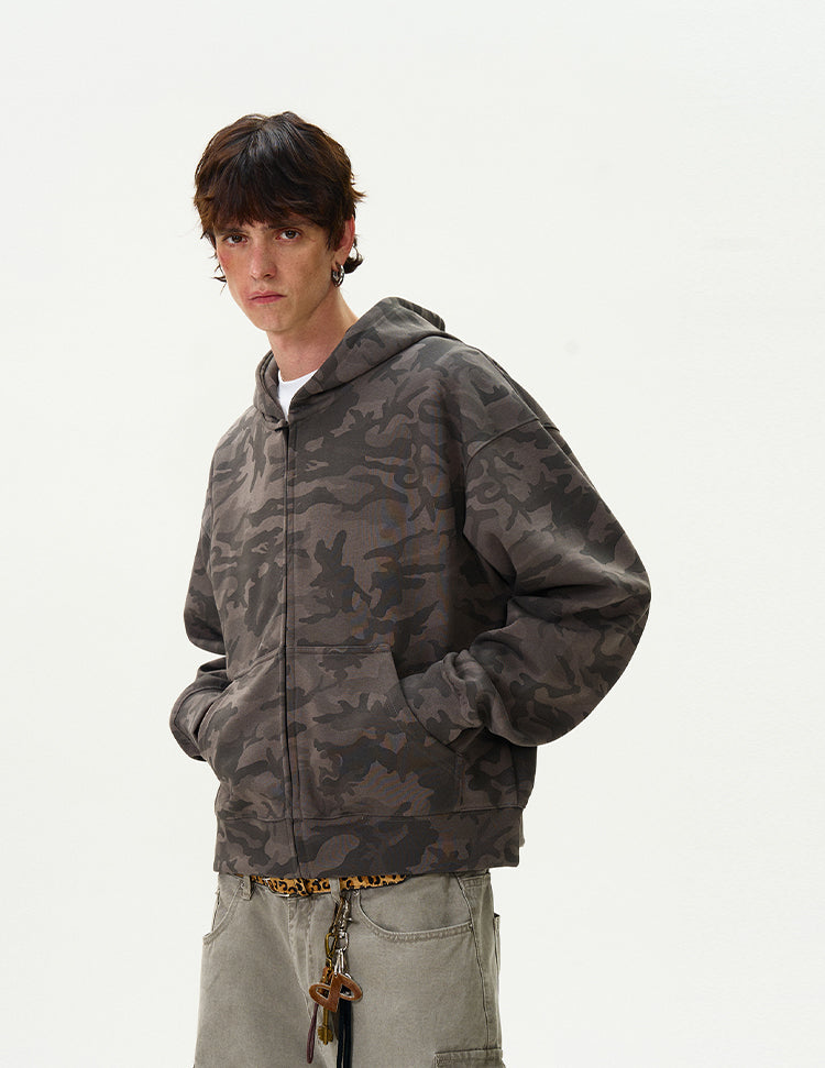 MADWITCH CAMOUFLAGE HOODED TOP #0188