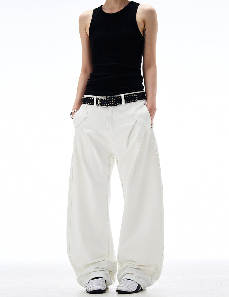 MADWITCH CLEANFIT PLEATED CARGO PANTS #AB1027