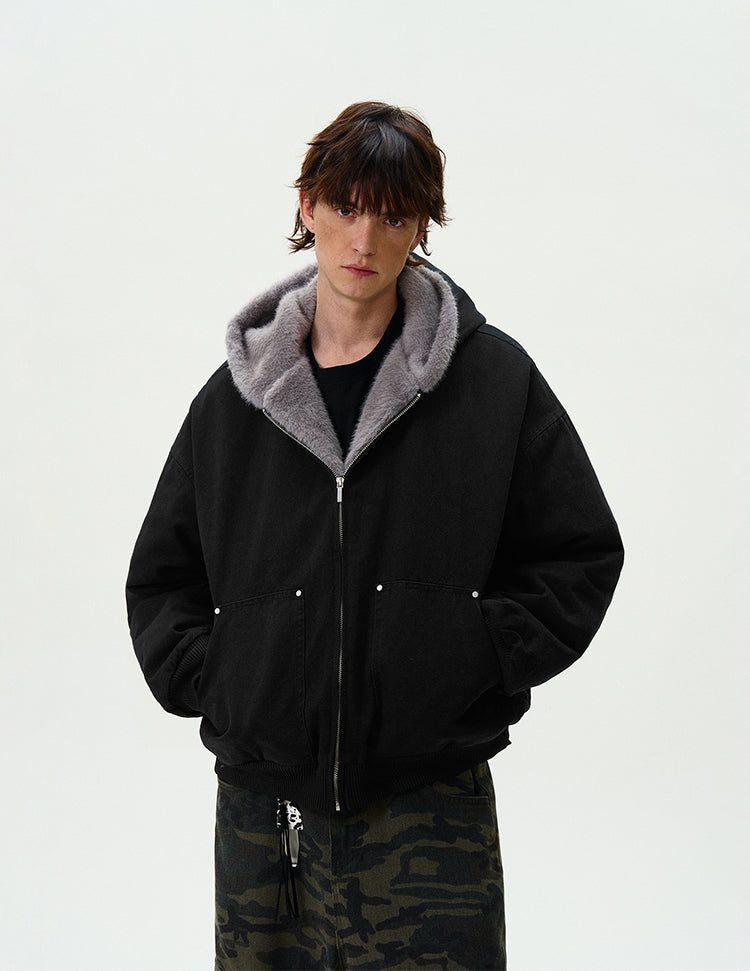 MADWITCH FLEECE-LINED WARM PADDED TOP #SD06