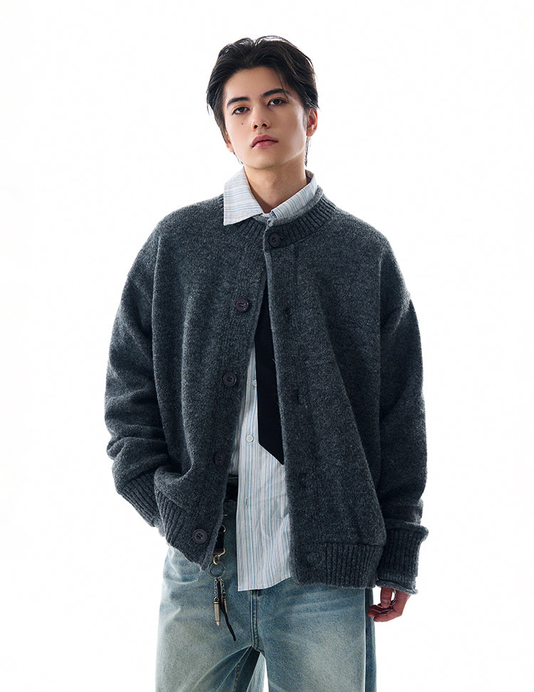 MADWITCH FAUX TWO-PIECE CARDIGAN SWEATER #MY010