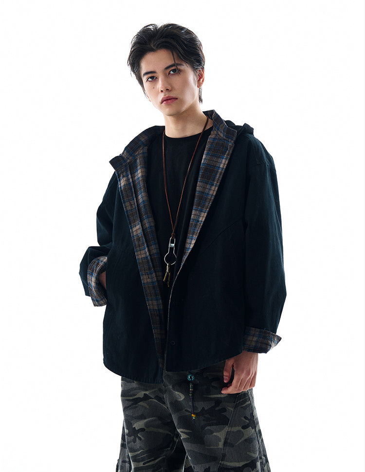 MADWITCH REVERSIBLE HOODED SWEATSHIRT #W2526