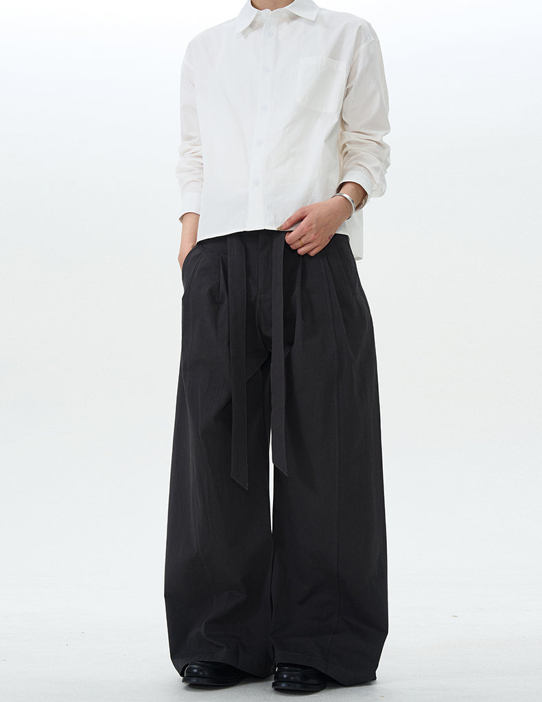 MADWITCH MINIMALIST DRAWSTRING CASUAL PANTS #RK176