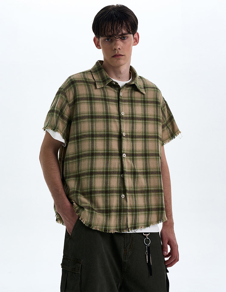 MADWITCH RAW HEM VINTAGE SHIRT #0230