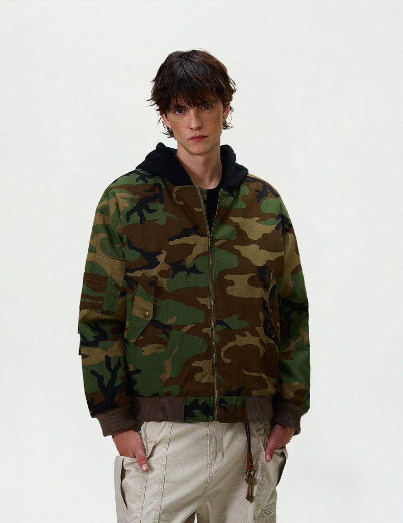 MADWITCH CAMO HOODED JACKET #L417