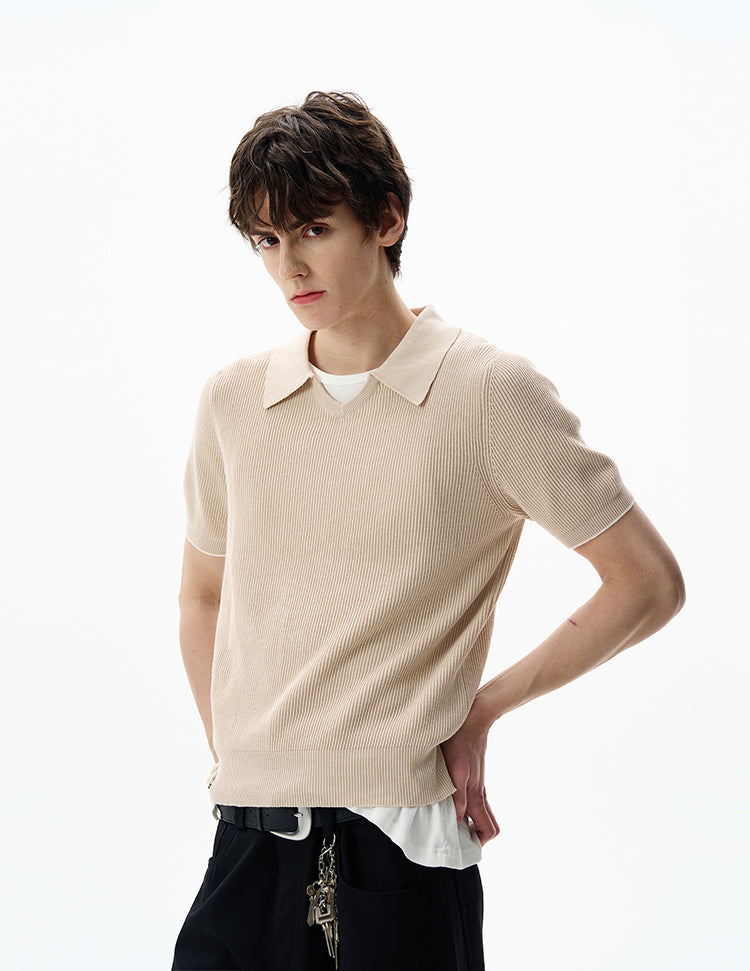 MADWITCH SILK-LIKE KNIT TSHIRT #YF902