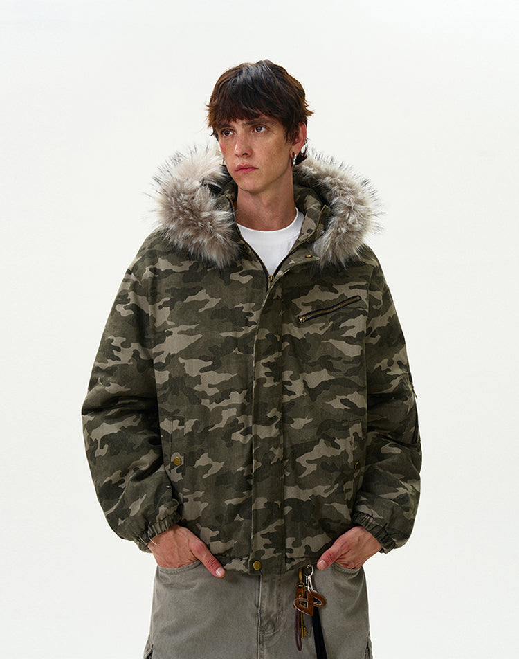 MADWITCH CAMO WORKWEAR COTTON JACKET #MY116