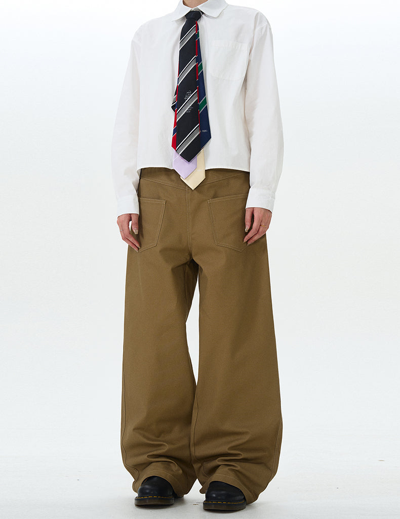 MADWITCH INVERTED SIMPLE CASUAL PANTS #L528