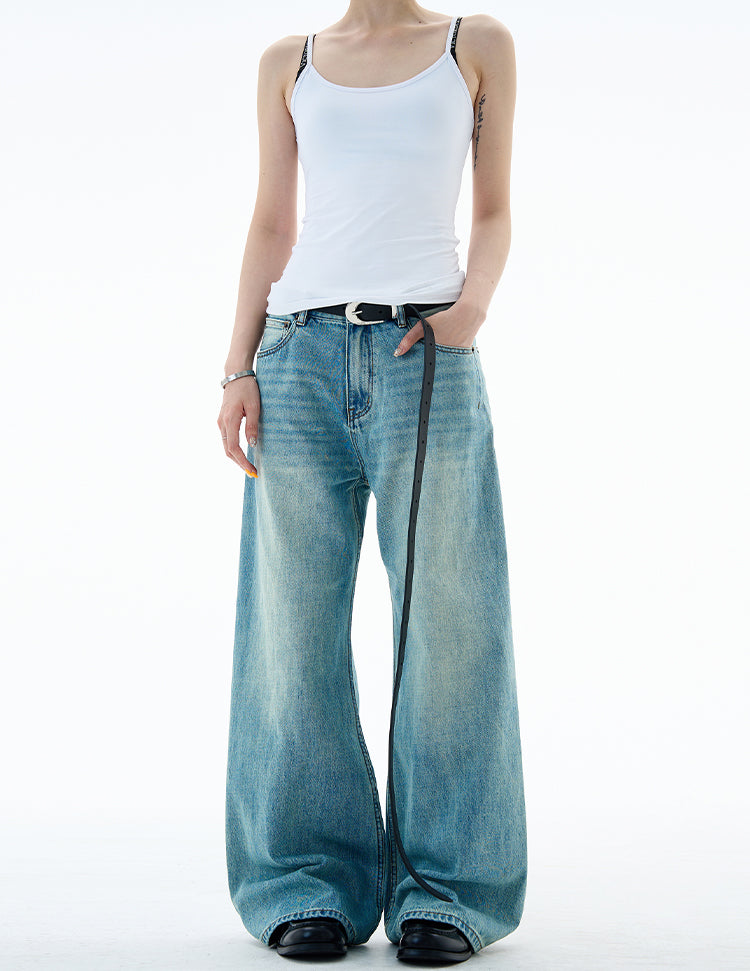 MADWITCH WASHED BELL BOTTOM DENIM #GP9679
