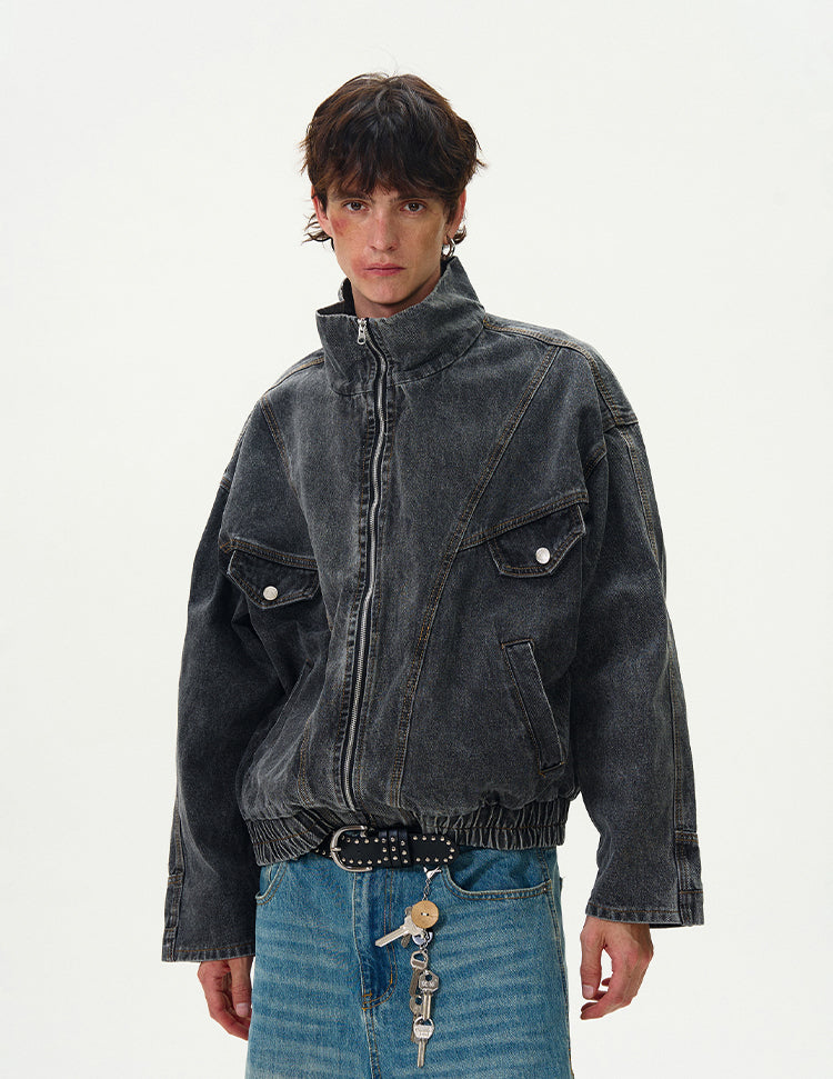 MADWITCH WASHED DENIM JACKET #G6471