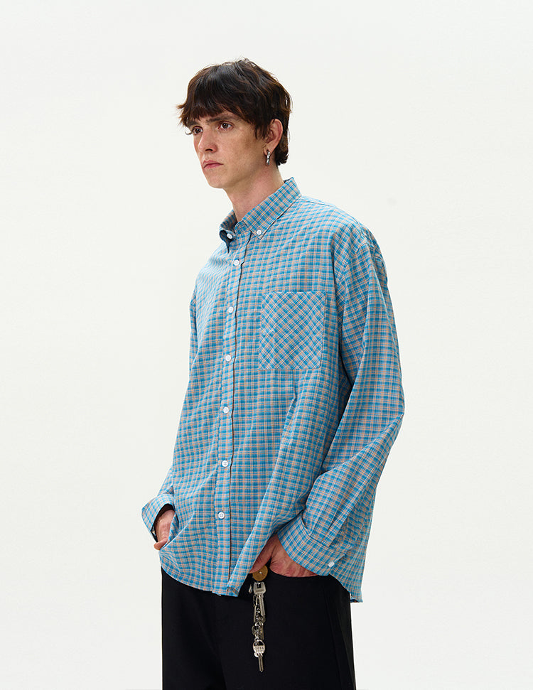 MADWITCH VINTAGE PLAID SHIRT #NR4269