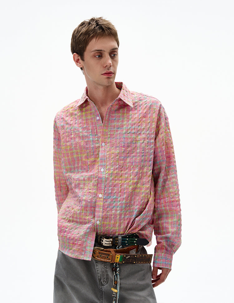 MADWITCH UNISEX BUBBLE COTTON LONG SLEEVE SHIRT #CR6218