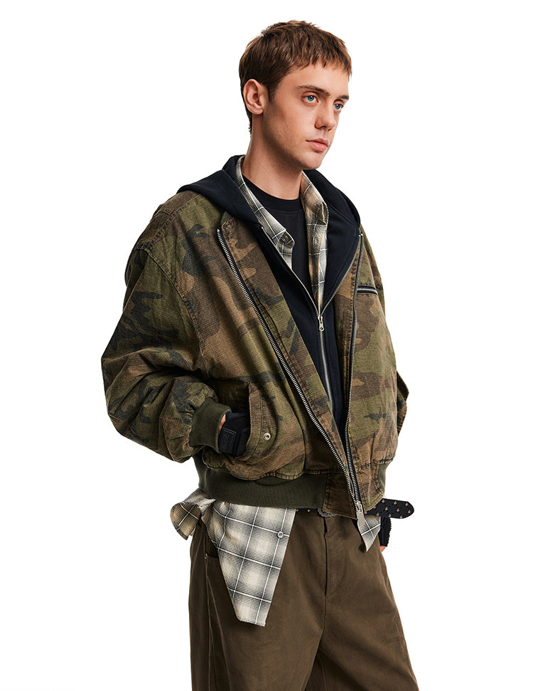 MADWITCH FAUX CAMO JACKET #AW25093