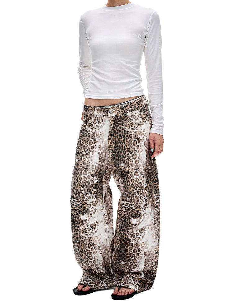 MADWITCH ARTISAN ANIMAL PRINT DENIM #DR6996