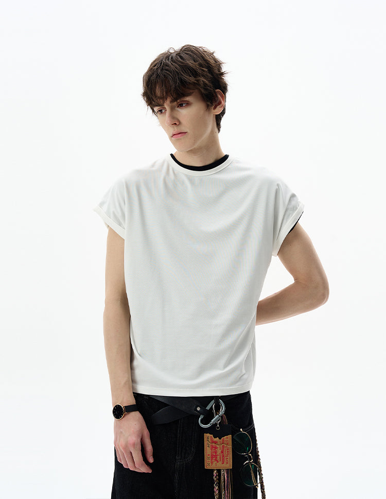 MADWITCH WING-SLEEVE STRUCTURED TEE #27342