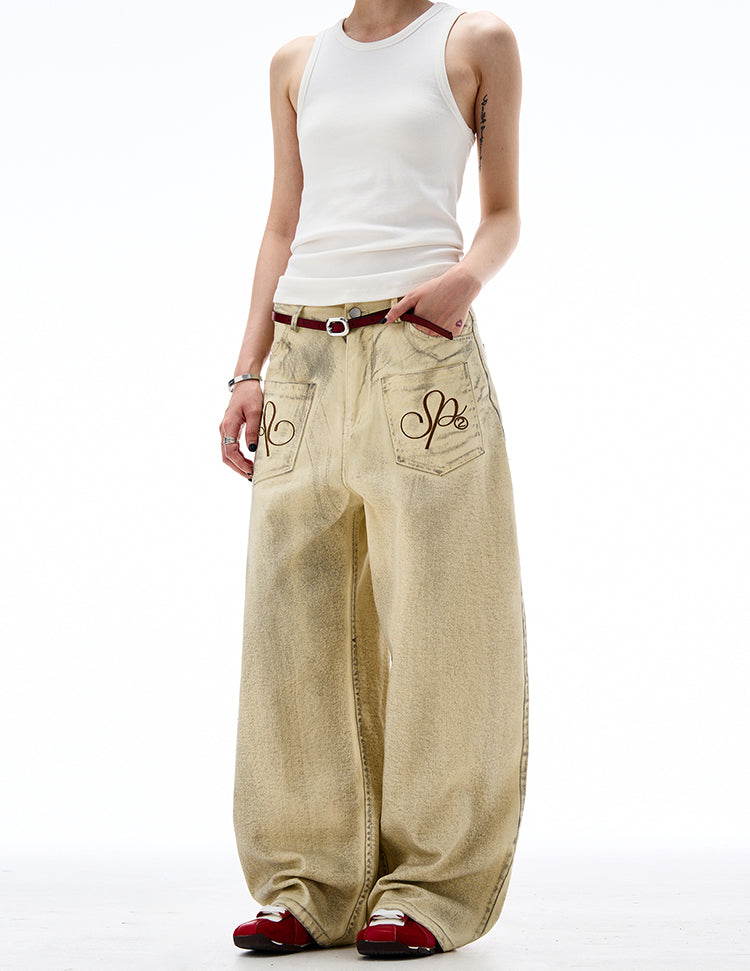 MADWITCH DIRTYFIT STRAIGHT-LEG DENIM JEANS #0037