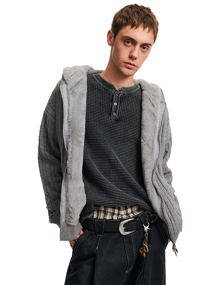 MADWITCH TWIST SHEAR COAT #MF3395