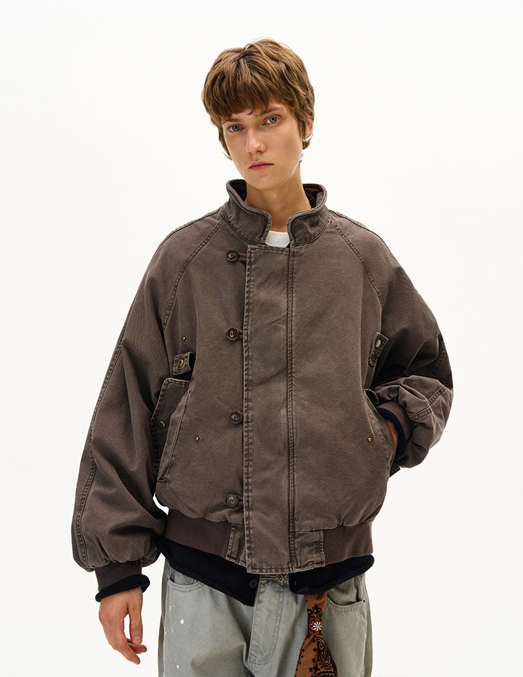 MADWITCH UNISEX WASHED UTILITY JACKET #MD2561