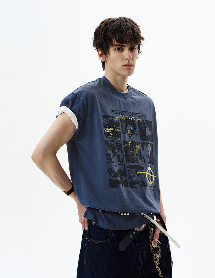 MADWITCH URBAN PRINTED TSHIRT #22640C25