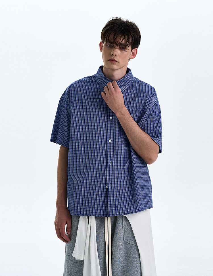 MADWITCH PREPPY PLAID SHIRT #CR216