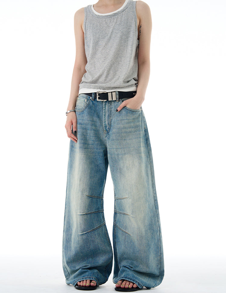 MADWITCH TEXTURED DESIGN JEANS #F9052