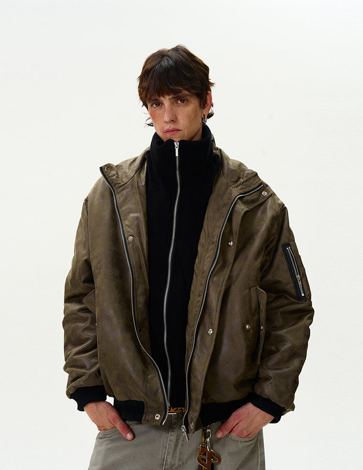 MADWITCH FAUX TWO-IN-ONE JACKET #BM232