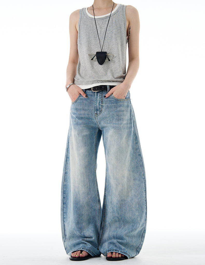 MADWITCH CLASSIC WIDE LEG DENIM #G6669-1