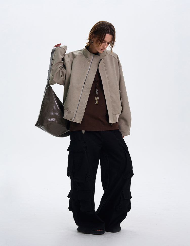 MADWITCH LOOSE STAND COLLAR JACKET #246006