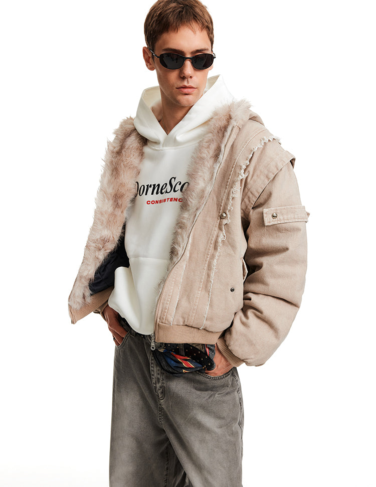 MADWITCH SHEAR CROP PARKA #BM325