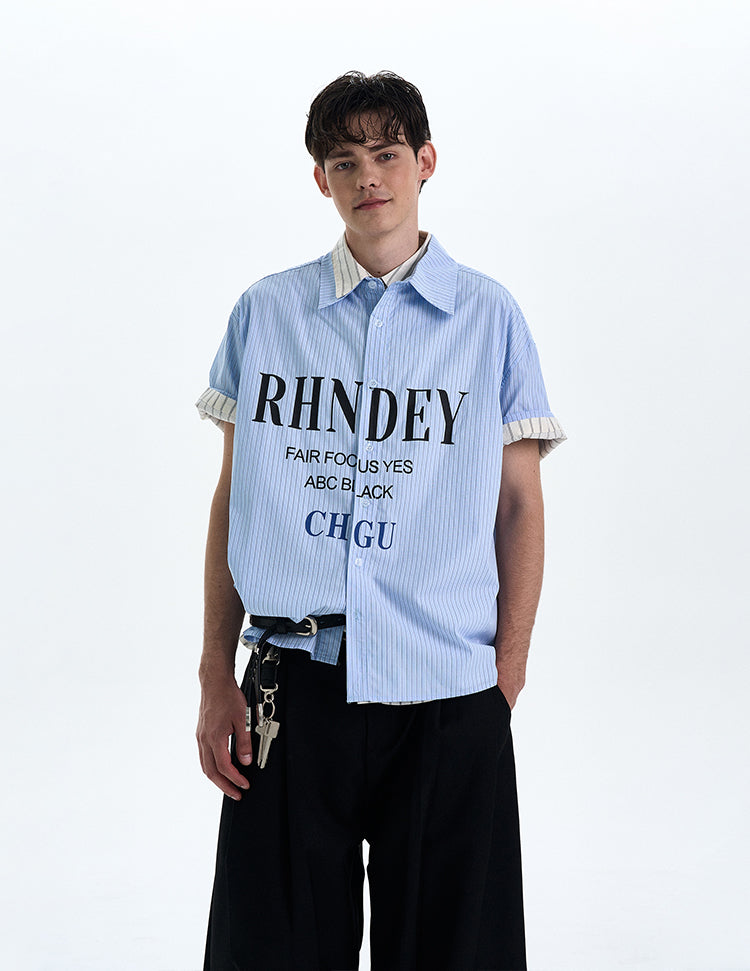 MADWITCH PRINTED SHORT SLEEVED SHIRT #L802