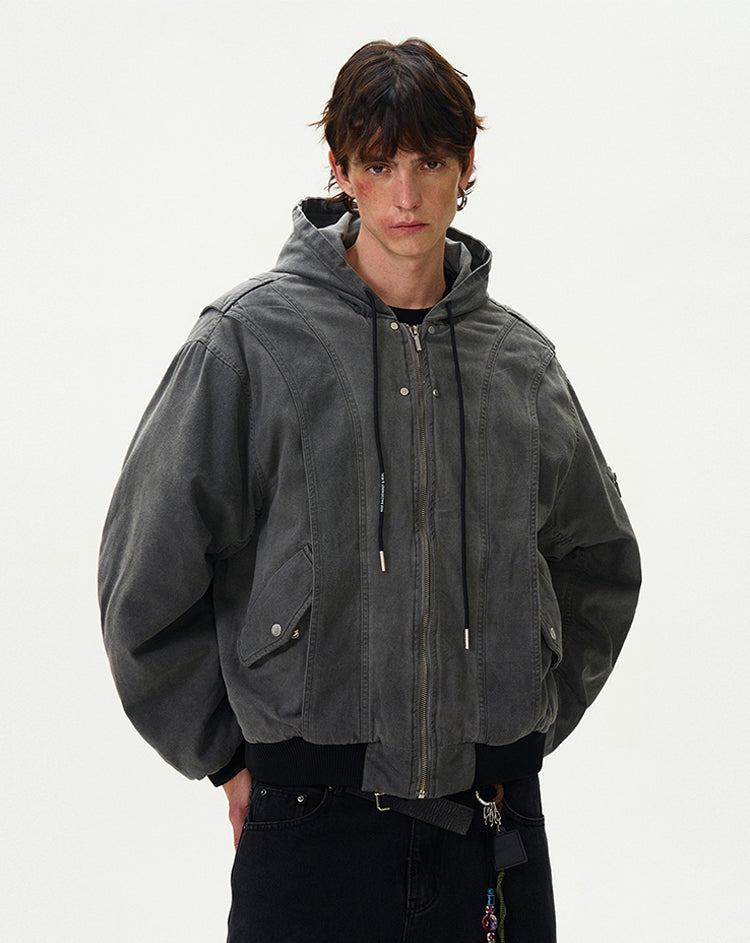 MADWITCH VINTAGE LOOSE-FIT COTTON JACKET #BM254
